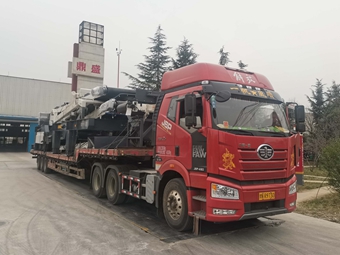 移動(dòng)篩分站發(fā)貨出廠(chǎng)，海南客戶(hù)請(qǐng)查收